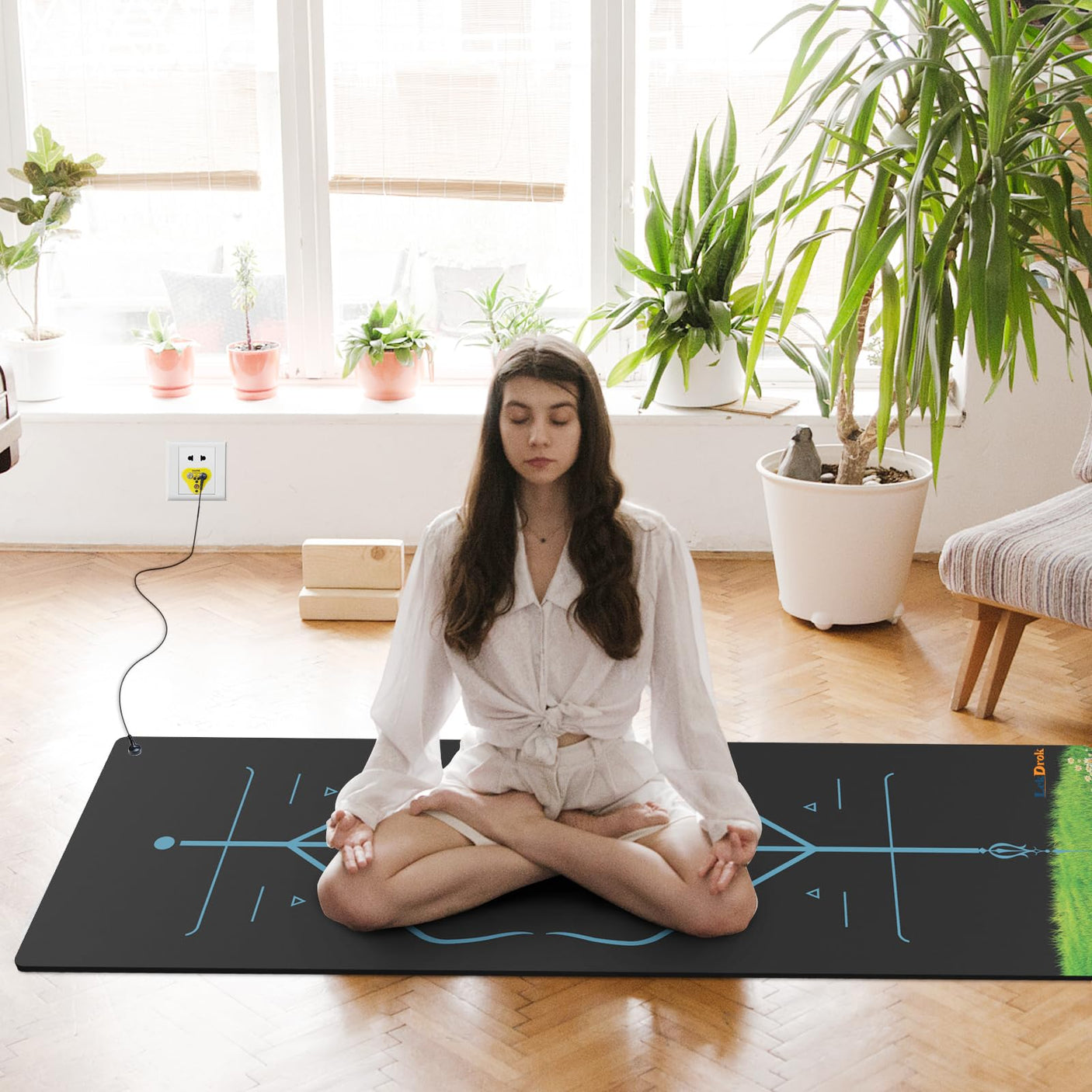 Grounding Yoga Mat, 72x24inch, Earthing Sleep Pad for Physical Therapy, Exercise & Workout Non Slip Mat, Reduce Anxiety and Improve Sleep - Build Your Ideas