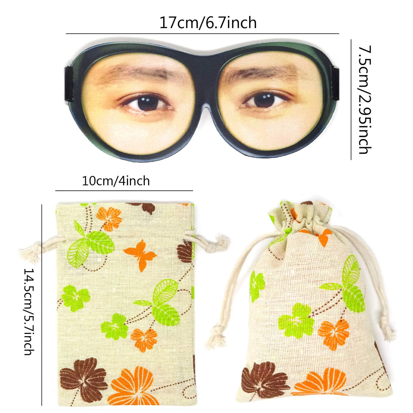 Honbay 3D Funny Eyeshade Soft Sleep Eye Mask with Adjustable Head Strap for Travel, Game, Party, Rest, Sleeping (Woman) - Build Your Ideas