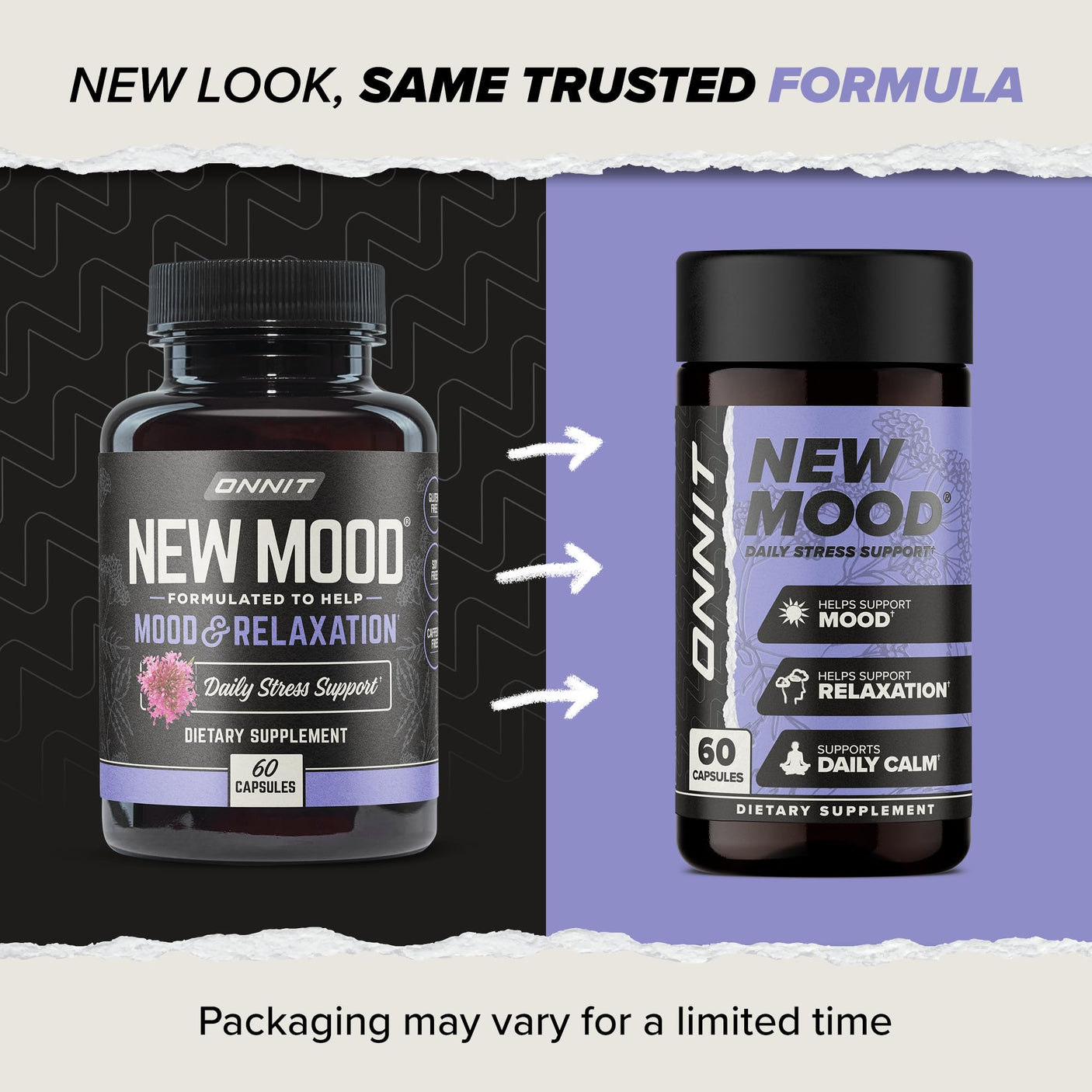 ONNIT New Mood Daily Stress Support Capsules, Sleep and Mood Support Supplement for Men and Women, Daily Stress Management Capsules, 30 Count - Build Your Ideas