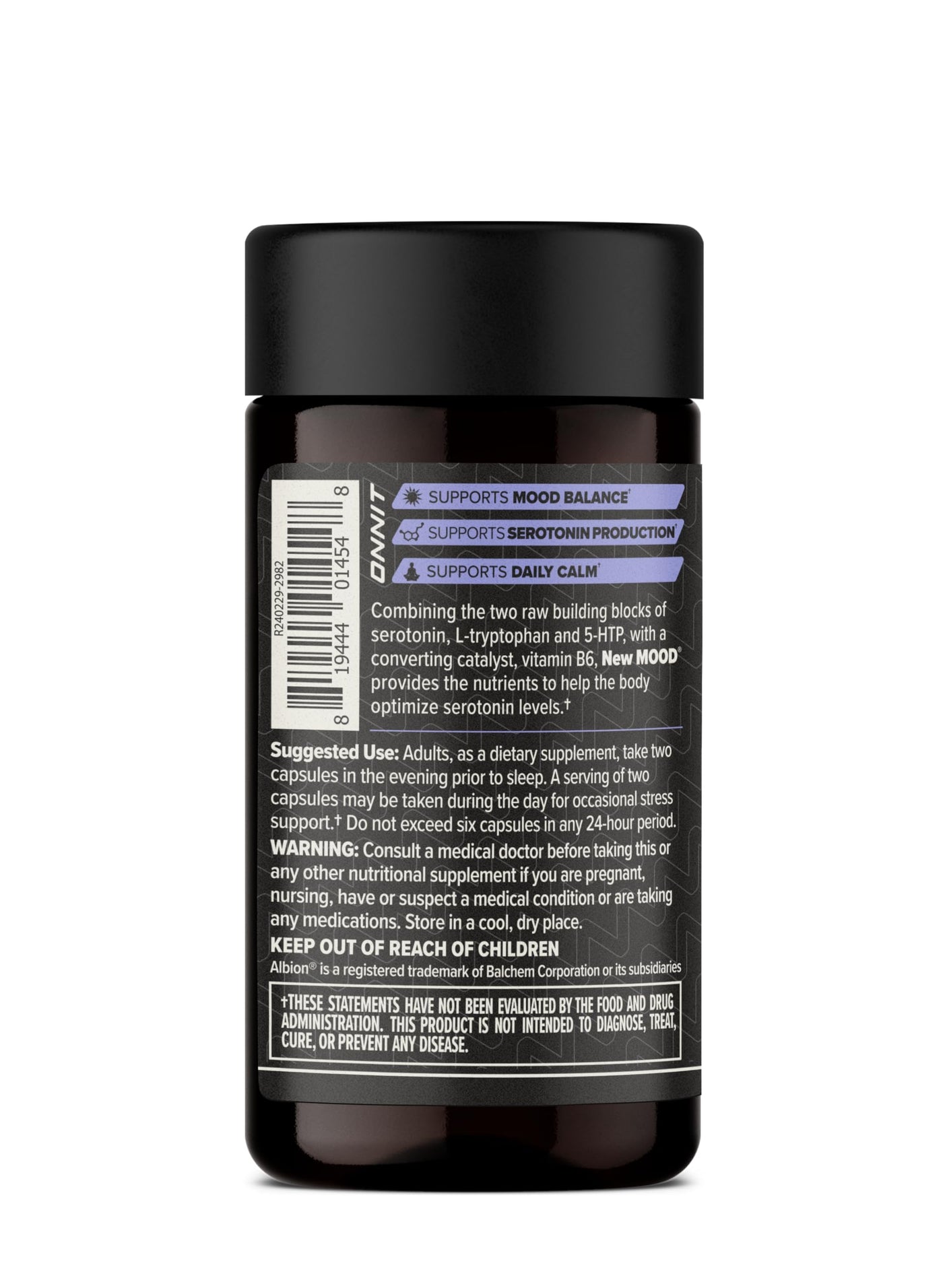 ONNIT New Mood Daily Stress Support Capsules, Sleep and Mood Support Supplement for Men and Women, Daily Stress Management Capsules, 30 Count - Build Your Ideas