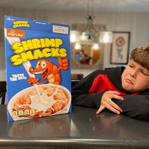 Prank Pack Cereal Box: Shrimp Smacks, Prank Gift Box, Prank Perfect for Kids, Novelty Gifting Box for Pranksters - Build Your Ideas