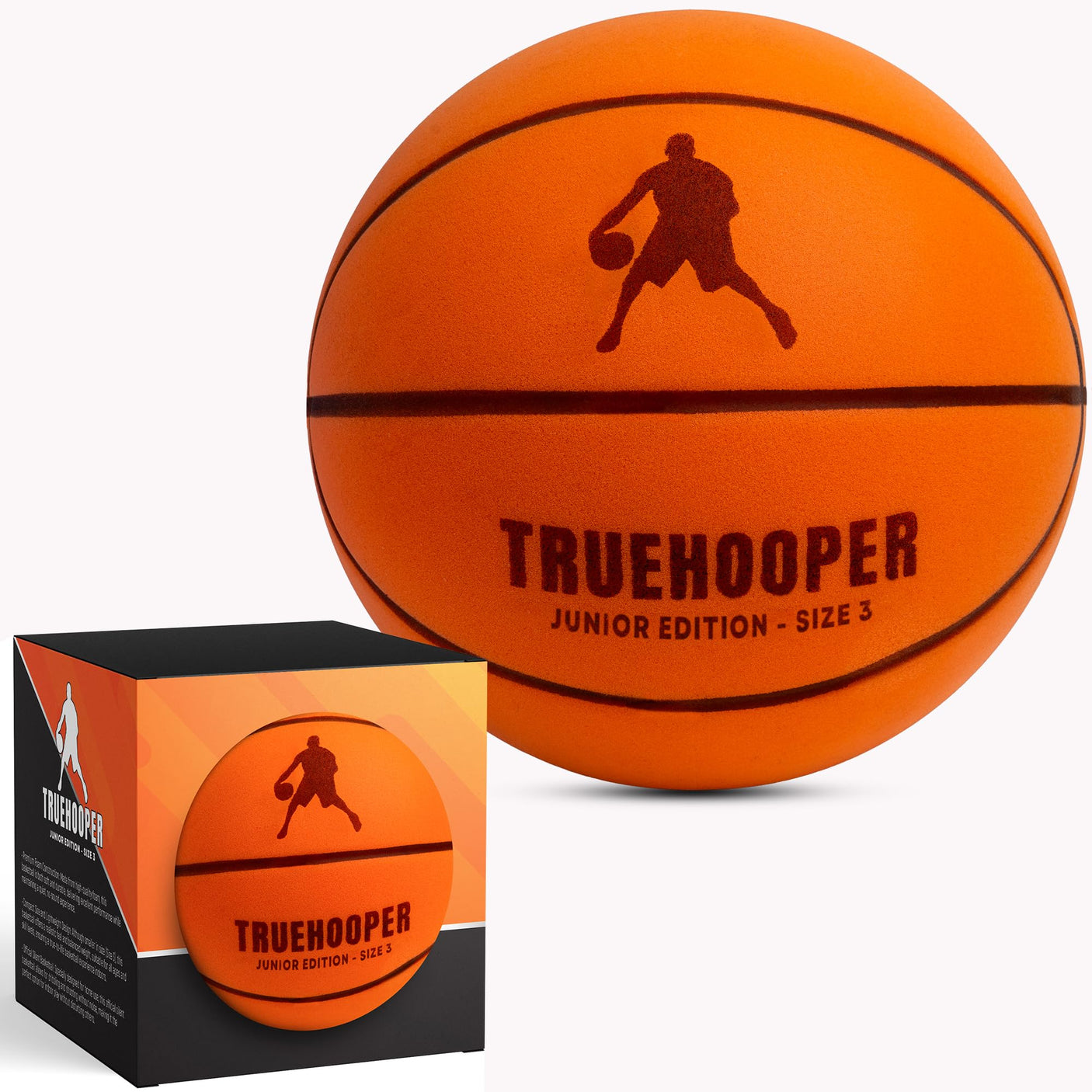 Silent Basketball – Indoor Basketball (PRO Version) - Grooved Foam Basketball for Quiet Dribbling and Indoor Training – Higher Bounce Noiseless Basketball - Non - Deforming Packaging - Build Your Ideas