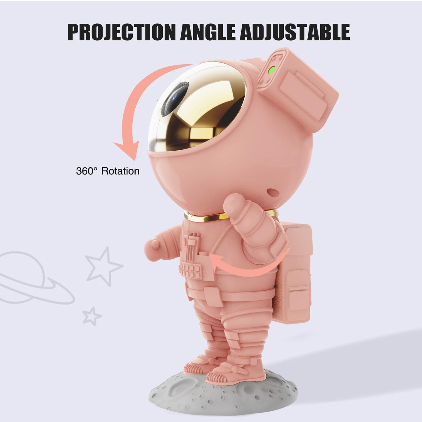 Star Projector Galaxy Night Light - Astronaut Space Projector, Starry Nebula Ceiling LED Lamp with Timer and Remote, Kids Room Decor Aesthetic, for Christmas & Birthdays - Build Your Ideas