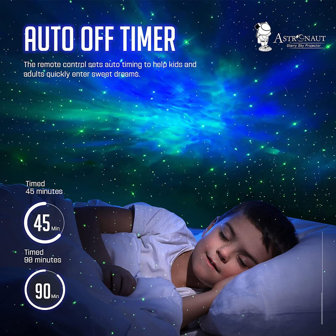Star Projector Galaxy Night Light - Astronaut Space Projector, Starry Nebula Ceiling LED Lamp with Timer and Remote, Kids Room Decor Aesthetic, for Christmas & Birthdays - Build Your Ideas