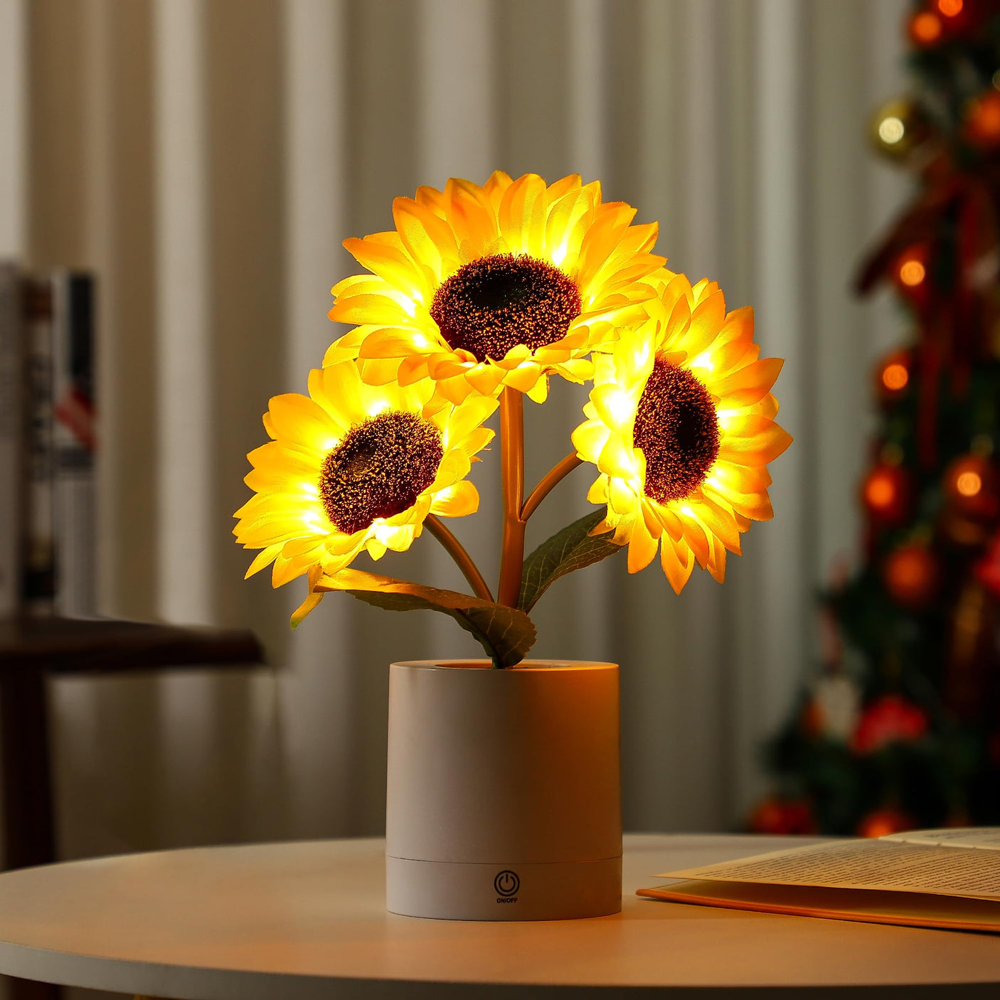 Sunflower LED Lamp for Women, Mother's Day Ideal for Bedroom Decor Sunflower Gifts for Mom Grandma Teacher Aunt Girlfriends Coworker Friend Wife Mothers Anniversary Birthday Christmas - Build Your Ideas