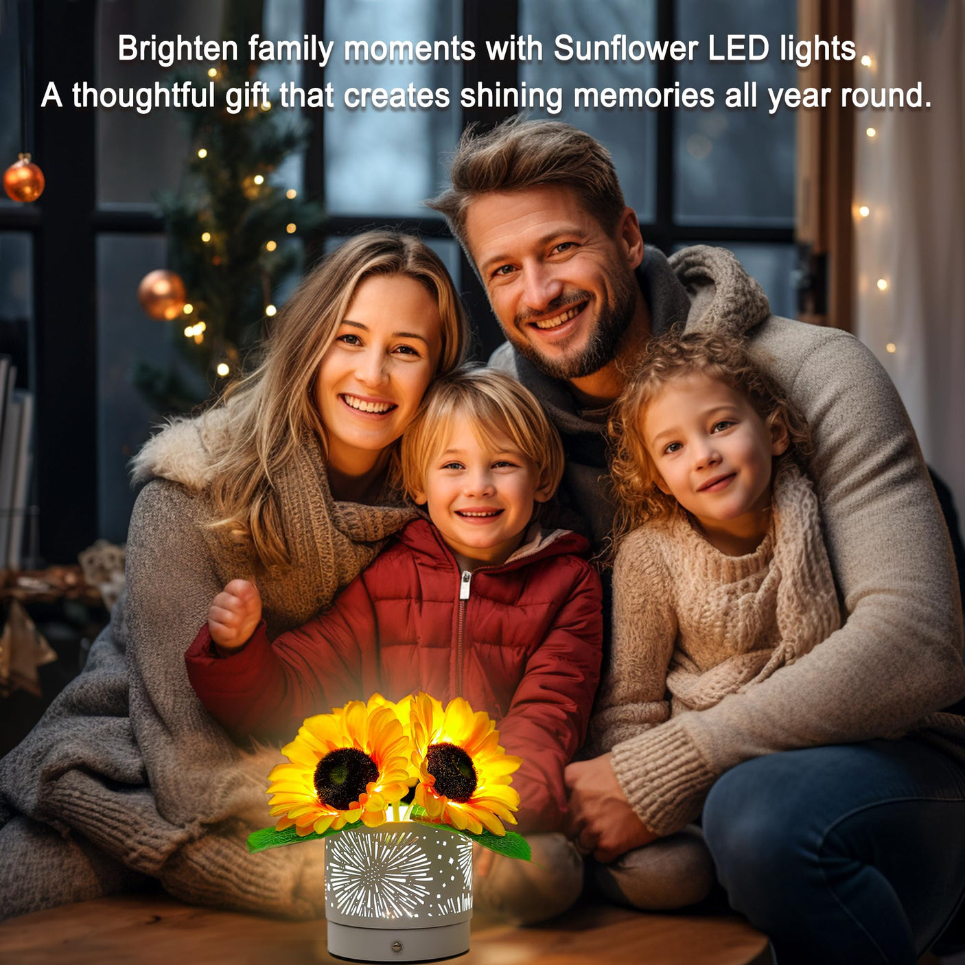 Sunflower LED Lamp for Women, Mother's Day Ideal for Bedroom Decor Sunflower Gifts for Mom Grandma Teacher Aunt Girlfriends Coworker Friend Wife Mothers Anniversary Birthday Christmas - Build Your Ideas