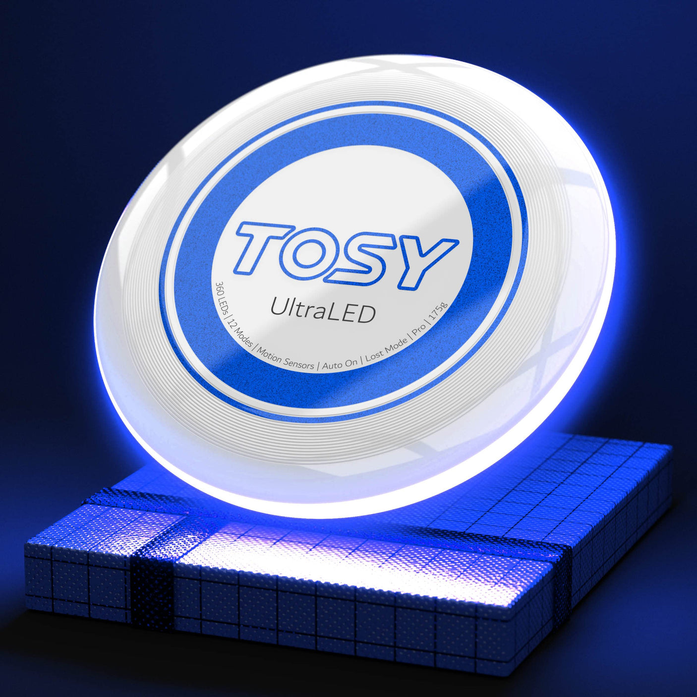 TOSY Flying Disc - 16 Million Color RGB or 36 LEDs, Extremely Bright, Smart Modes, Auto Light Up, Rechargeable, Cool Valentine, Easter, Birthday & Camping Gift for Men/Boys/Teens/Kids, 175g Frisbee - Build Your Ideas