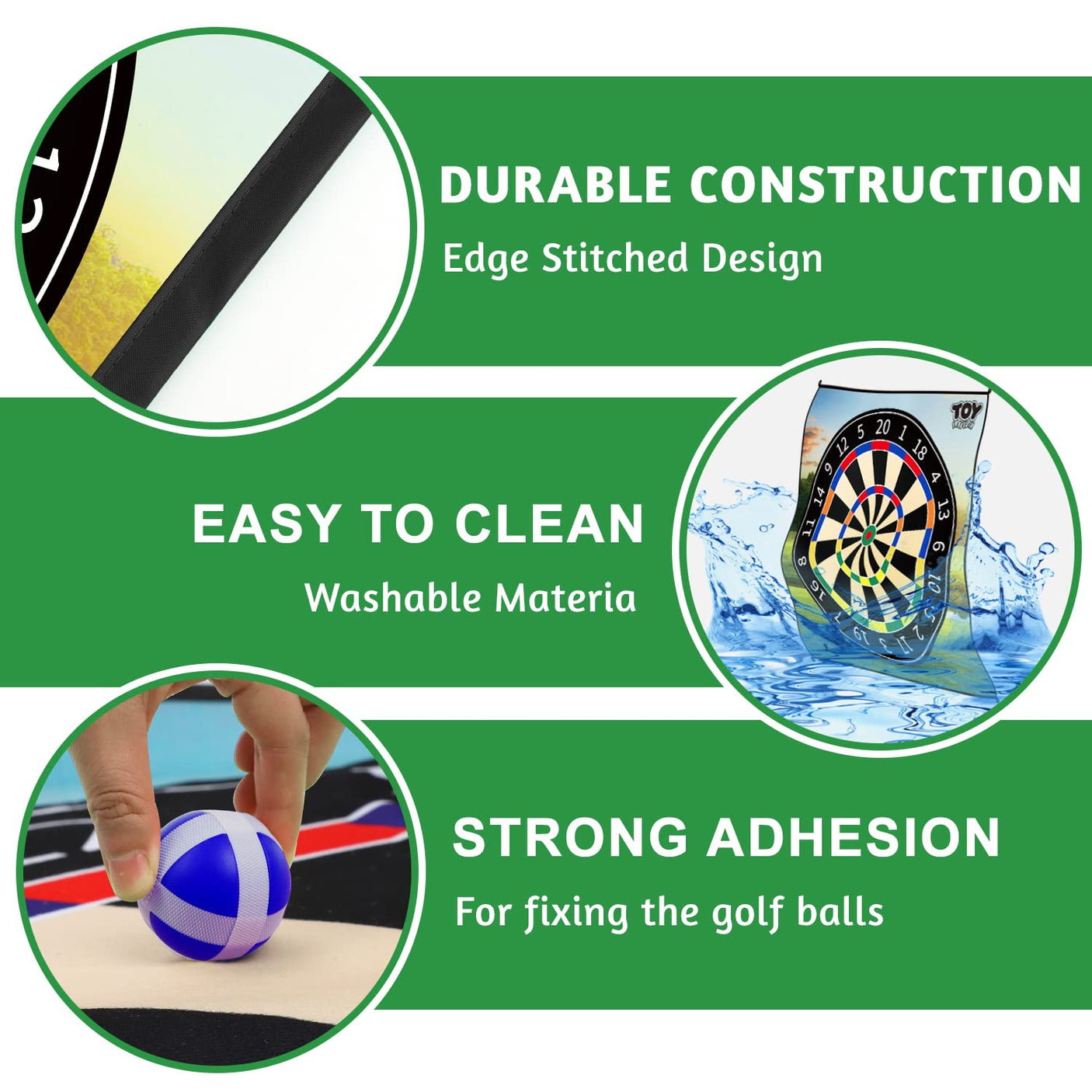 TOY Life Chipping Golf Game Mat Indoor Outdoor Games for Adults and Family Kids Outdoor Play Equipment Stick Chip Game Indoor Golf Set Backyard Games Outdoor Toys for Kids - Build Your Ideas