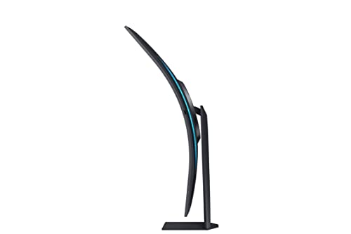 SAMSUNG 55" Odyssey Ark 2nd Gen 4K UHD 1000R Curved Gaming Monitor, 165Hz, 1ms, 4 Input Multi View, Quantum Mini-LED, AMD FreeSync Premium Pro, HDR 10+, Height Adjustable Screen, LS55CG970NNXGO, 2023