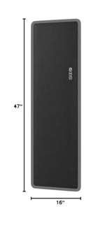 LVSOMT LED RGB Full Length Mirror, Full Body Mirror with Lights, Wall Mounted Lighted Mirror, Over The Door Hanging Mirror, 14 LED Light + Dimmable Brightness + Adjustable Speed, 47" x 16"