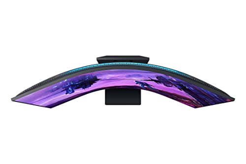 SAMSUNG 55" Odyssey Ark 2nd Gen 4K UHD 1000R Curved Gaming Monitor, 165Hz, 1ms, 4 Input Multi View, Quantum Mini-LED, AMD FreeSync Premium Pro, HDR 10+, Height Adjustable Screen, LS55CG970NNXGO, 2023