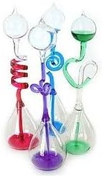 4Pcs Colorful Office Thinking Hand Boiler, Glass Energy Transfer, Children's Science Experiment, Love Birds Color Meter Boiler, Thermometer Spiral Glass Museum Toy Gifts
