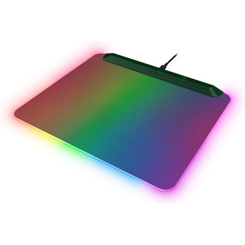 Razer Firefly V2 Pro Fully Illuminated RGB Gaming Mouse Mat: Backlit Design - 15 Zone Chroma Lighting - USB 2.0 Port - Detachable USB Type C Cable - Micro Textured Surface - Anti Slip Base
