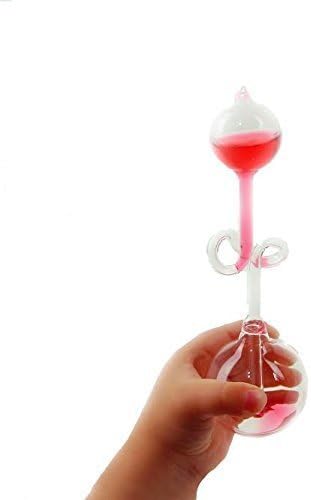 4Pcs Colorful Office Thinking Hand Boiler, Glass Energy Transfer, Children's Science Experiment, Love Birds Color Meter Boiler, Thermometer Spiral Glass Museum Toy Gifts