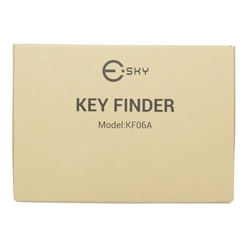 Esky Key Finder Locator with Sound, Stick-on TV Remote Control Finder, Item Locator Tags with 85dB Noise Sound 6 Receivers, Wallet Tracker Key Finders for Finding Keys, Remote Gift Idea