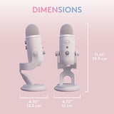 Logitech for Creators Blue Yeti USB Microphone for Gaming, Streaming, Podcasting, Twitch, YouTube, Discord, Recording for PC and Mac, 4 Polar Patterns, Studio Quality Sound, Plug & Play-Blackout