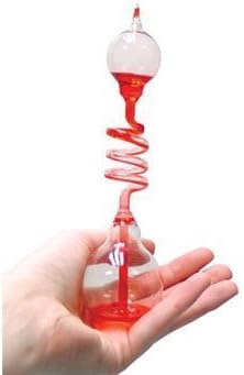 4Pcs Colorful Office Thinking Hand Boiler, Glass Energy Transfer, Children's Science Experiment, Love Birds Color Meter Boiler, Thermometer Spiral Glass Museum Toy Gifts