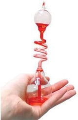 4Pcs Colorful Office Thinking Hand Boiler, Glass Energy Transfer, Children's Science Experiment, Love Birds Color Meter Boiler, Thermometer Spiral Glass Museum Toy Gifts