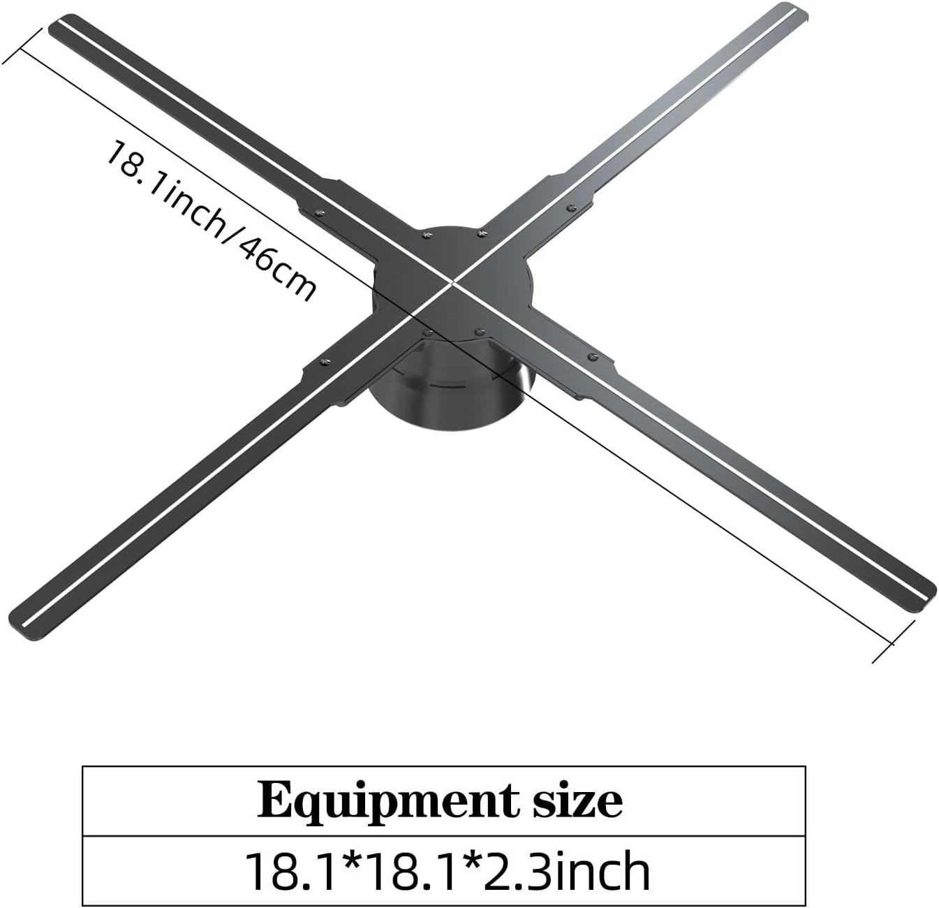 3D Hologram Fan,18.1"Hologram Fan with Remote/Bluetooth/WIFI/700 Video Library,Missyou Holographic Fan with HD LED 2000*1444PX Resolution Picture Fan Spinner Small for Shop/Bar/Christmas/Halloween - Build Your Ideas