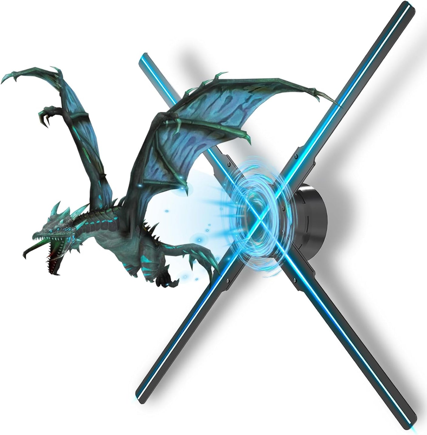 3D Hologram Fan,18.1"Hologram Fan with Remote/Bluetooth/WIFI/700 Video Library,Missyou Holographic Fan with HD LED 2000*1444PX Resolution Picture Fan Spinner Small for Shop/Bar/Christmas/Halloween - Build Your Ideas