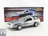 Jada Back to The Future Part II 1:24 Time Machine Die-cast Car Light Up Feature, Toys for Kids and Adults