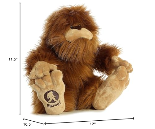 Aurora® Mysterious Fantasy Big Foot Stuffed Animal - Mythical Companion - Imaginative Adventures - Brown 12.5 Inches