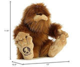 Aurora® Mysterious Fantasy Big Foot Stuffed Animal - Mythical Companion - Imaginative Adventures - Brown 12.5 Inches