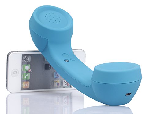 Wireless Retro Telephone Handset and Wire Radiation-Proof Handset Receivers Headphones for a Mobile Phone with Comfortable Call (Black)