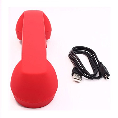 Wireless Retro Telephone Handset and Wire Radiation-Proof Handset Receivers Headphones for a Mobile Phone with Comfortable Call (Black)