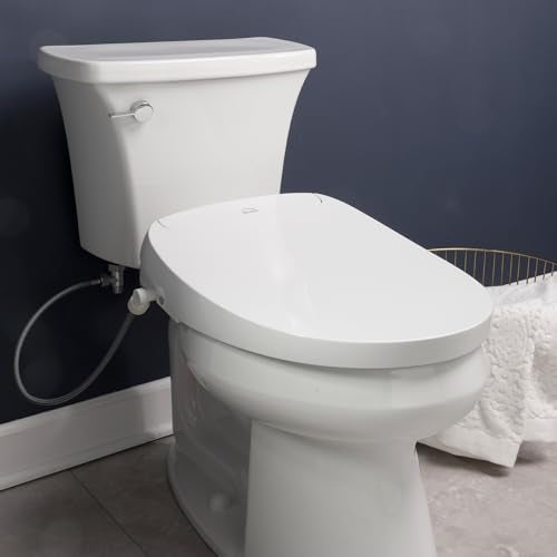 Bio Bidet BB2000 Bliss Electric Bidet Toilet Seat, Warm Water with Air Dryer, Heated Seat with Sensor and Slow Close Lid, Night Light, Remote Control, Elongated, White