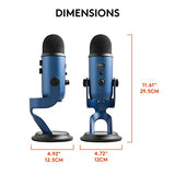 Logitech for Creators Blue Yeti USB Microphone for Gaming, Streaming, Podcasting, Twitch, YouTube, Discord, Recording for PC and Mac, 4 Polar Patterns, Studio Quality Sound, Plug & Play-Blackout