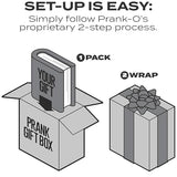 Prank-O My First Fire Prank Gift Box – Empty Box for Wrapping Real Presents – Hilarious Fake Packaging for Birthdays, Christmas, and Holidays – Fun Gag Gift Box for Men, Women, and Kids