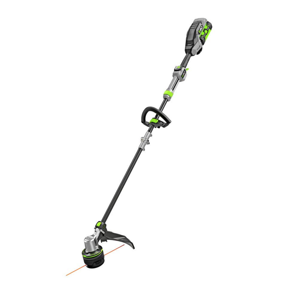 EGO Power+ ST1502SA 15-Inch 56-Volt Cordless String Trimmer with Rapid Reload and Split Shaft 2.5Ah Battery and Charger Included, Black