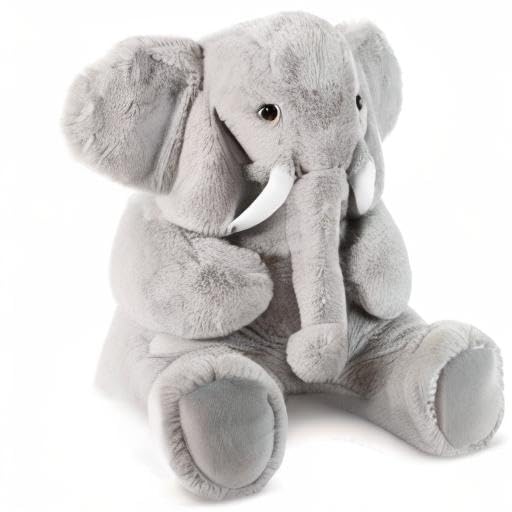 Vermont Teddy Bear Giant Elephant Stuffed Animal - 6 Foot Big Stuffed Elephant Plush from Giant Cuddle Collection - Collectible Plushies for Kids & Adults | Crafted in The USA