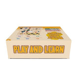 Busy Board, Montessori Toy for 1-3 Years Old, Wooden Toddler Sensory Travel Toy, Ideal Gift for 1+ Year Old Boys (Busy Board Plus V2), Medium, Yellow