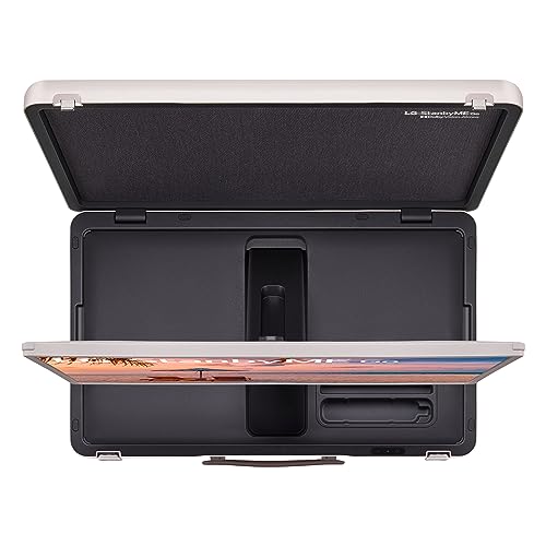 LG 27-Inch StanbyME Go Portable Smart 1080P Touch Screen (27LX5QKNA, 2023 Model), Calming Beige