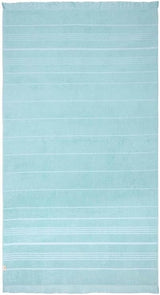 Sand Cloud Turkish Bath Towels Bundle for Bathroom, Set of 4 (Classic Green) - Large Size - 100% Certified Organic Cotton Yarn is Lightweight, Soft & Absorbent - Premium Bath Towels Dry Faster