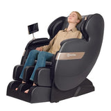 Real Relax 2024 Dual Core S Track Full Body Zero Gravity Massage Chair Recliner with App Control, Black