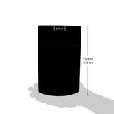 1LB Patented Airtight Multi-use Vacuum Works as Smell Proof Ground Coffee Bean Containers. Black Cap and Body, 1.85-Liter/1.6-Quart