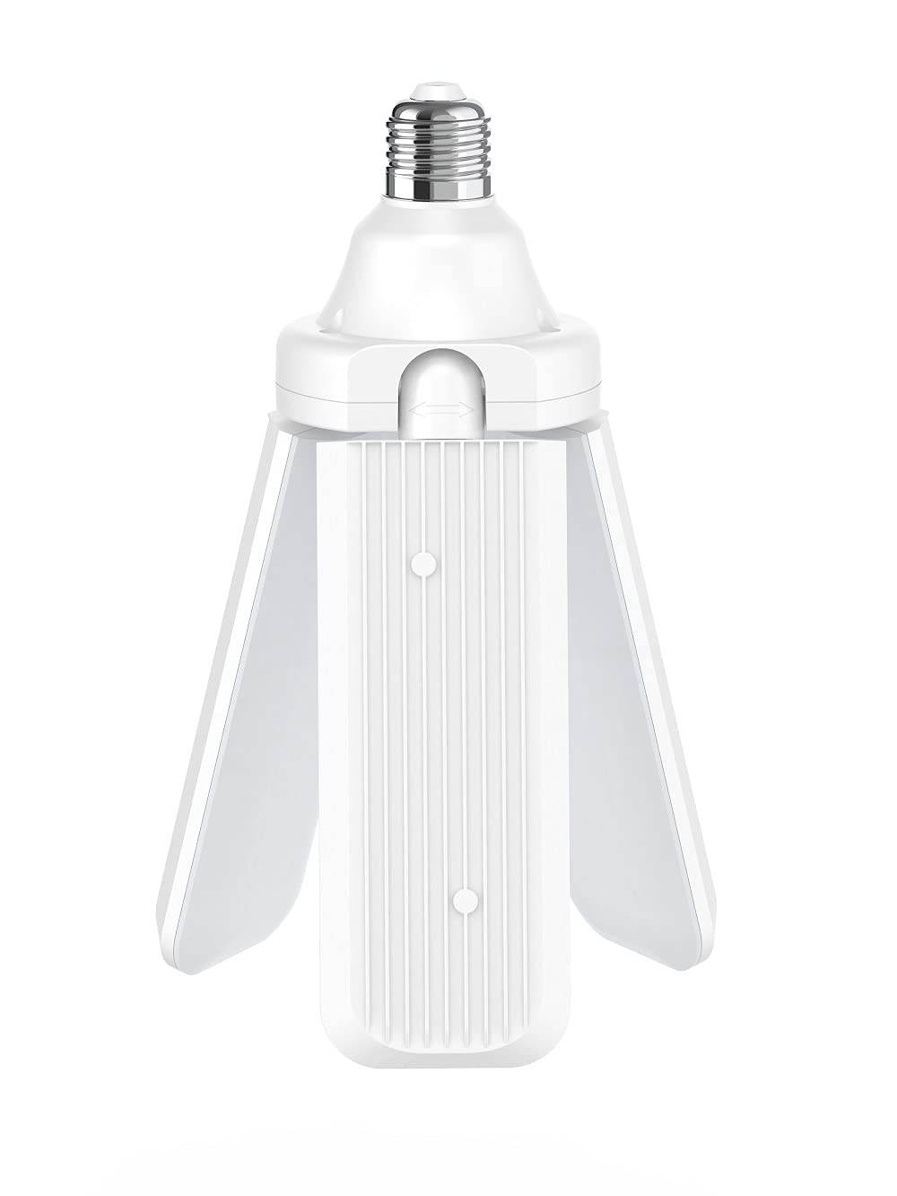 Feit Electric Smart LED Garage Light, RGBW 3 Panel, WiFi 2.4GHz, Screw-in LED Shop Light Bulb, Works with Alexa and Google Home Assistant, E26, 4000 Lumens, Garage Ceiling Light, ADJ4000/RGBW/LED/AG