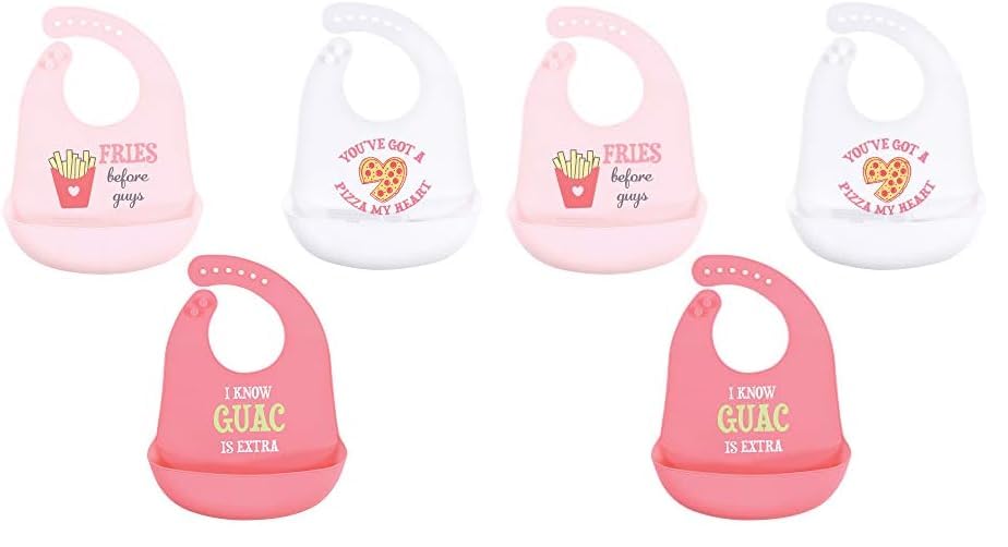 Hudson Baby Unisex Baby Silicone Bibs, Perfect Gentlemen, One Size