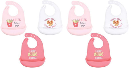 Hudson Baby Unisex Baby Silicone Bibs, Perfect Gentlemen, One Size