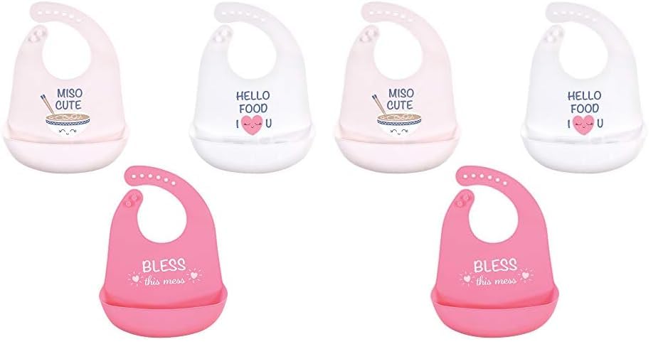 Hudson Baby Unisex Baby Silicone Bibs, Perfect Gentlemen, One Size