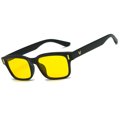 CARFIA Night Vision Glasses Driving for Men Women Anti-glare,Safety HD Yellow Lens Fishing Golf Narrow Face Glasses