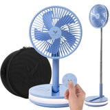 VENTY Original Portable Fan - Wireless Battery Operated Fan With 4 Speeds, LED Lighting, Carry Case & Remote Control - Premium Travel Rechargeable Fan & Power Bank With USB & USB-C Ports (Black)