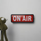 ON AIR Light Sign Recording Sign Studio Warning Signfor (Studio/Home Studio/Company/Desk or Wall Decor). Simple and Easy ON/Off Switch Button.Up Lighted Broadcast Warning Sign Finished (Black)