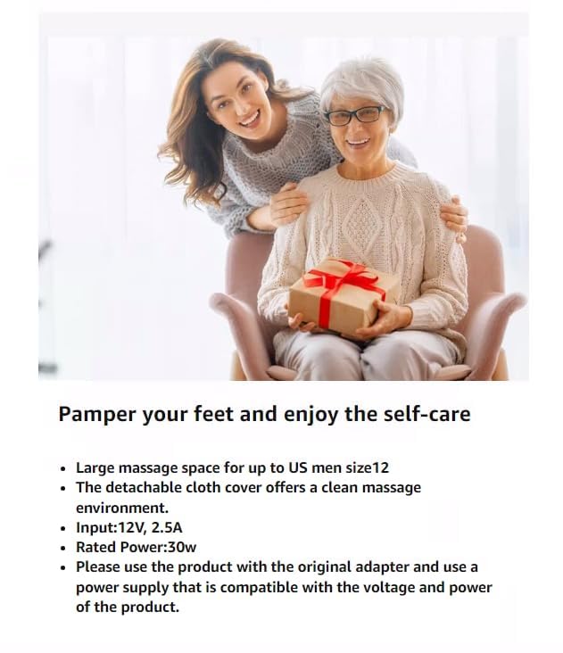 RENPHO Foot Massager with Heat, FSA & HSA Eligible, Christmas Gifts for Women Men, Shiatsu Foot Massager for Foot Care, Electric Foot Massage with Remote, Fits Up to Size 13 Feet