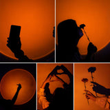 YouOKLight Sunset Lamp, Sunset Projector Lamp 10W LED Sunset Light Night Light 180 Degree Rotation Romantic Rainbow Light USB Charging for Bedroom Party Home Decor, Rainbow…