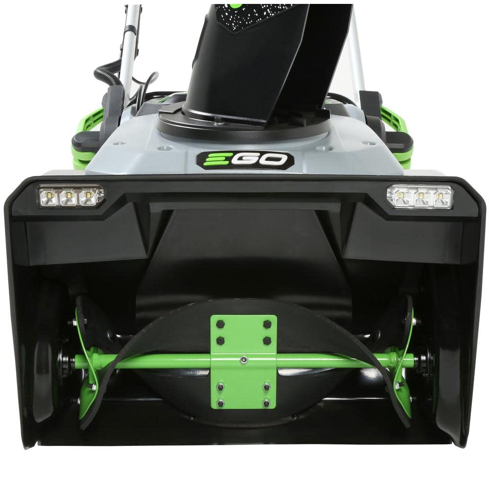 EGO Power+ SNT2112 21-Inch 56-Volt Lithium-Ion Cordless Snow Blower with Steel Auger - (2) 5.0Ah Batteries and Dual Port Charger Included, Black