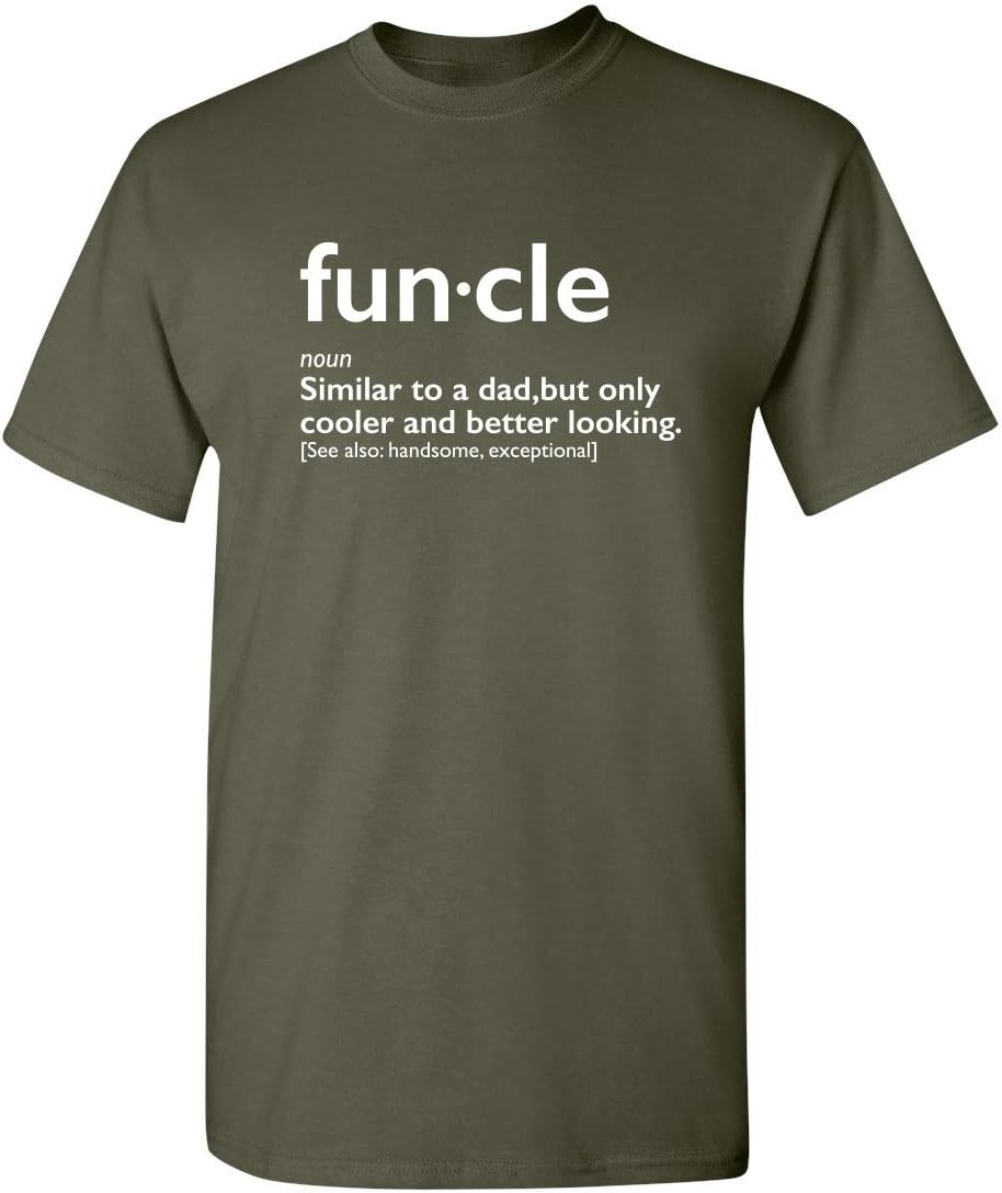 Mens Funcle Gift for Uncle Graphic Novelty Funny T Shirt